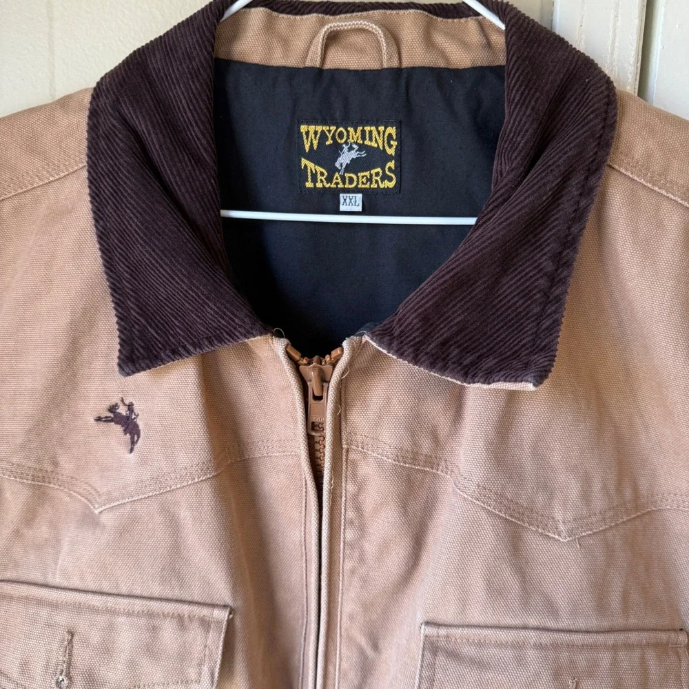 Wyoming Traders Cody Concealed Carry Canvas Vest XXL Tan Outdoor Corduroy Collar